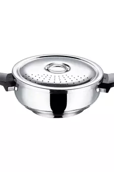 VINOD Stainless Steel Magic Pressure Cooker  5.5 Ltr, Induction friendly