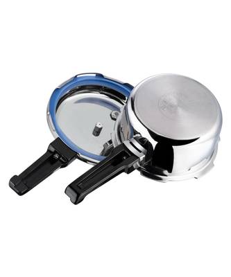 Vinod Platinum Triply Stainless Steel Outer Lid Pressure Cooker 3 Ltr, Induction friendly 3