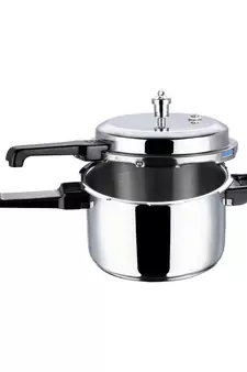 Vinod Platinum Triply Stainless Steel Outer Lid Pressure Cooker 5 Ltr Induction friendly