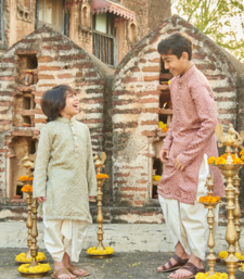 Bandhani Kurta With Dhoti Set