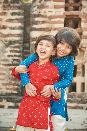Bandhani Kurta With Dhoti Set