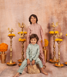 Embroidered Water Seqins Jacket With Kurta Pajama Set