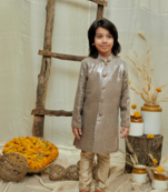 Water Sequins Achkan