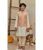 Sequins Handwork Jacket With Kurta Pyjama Set