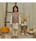 Sequins Handwork Jacket With Kurta Pyjama Set