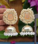 Orange jhumkas