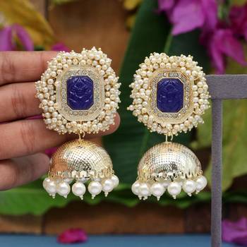 Blue jhumkas 1