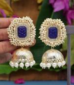 Blue jhumkas