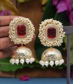 Red jhumkas