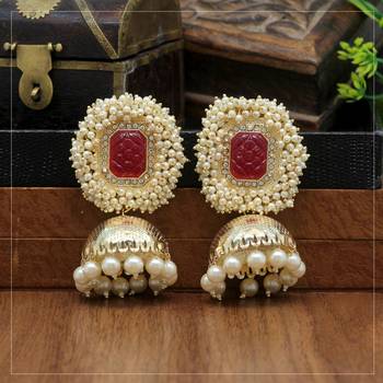 Red jhumkas 2