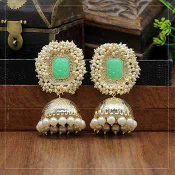 Green jhumkas 2