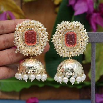 Orange jhumkas 1