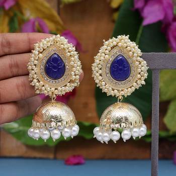 Blue jhumkas 1