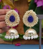 Blue jhumkas