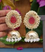 Orange jhumkas