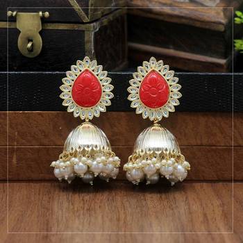 Red jhumkas 2