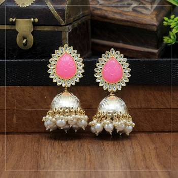 Pink jhumkas 2
