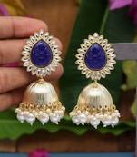 Blue jhumkas