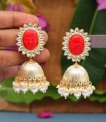 Red jhumkas