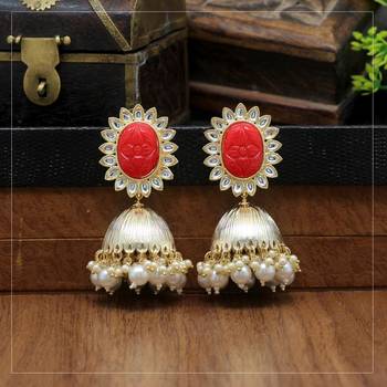 Red jhumkas 2