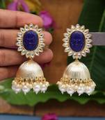 Blue jhumkas