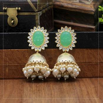 Green jhumkas 2