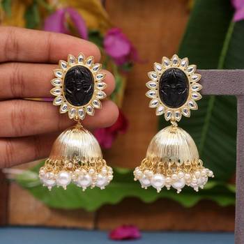 Black jhumkas 1