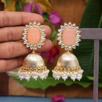 Orange jhumkas 1