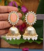 Orange jhumkas