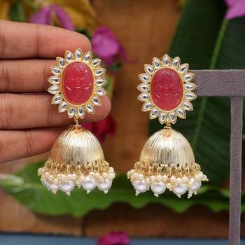 Orange jhumkas 1