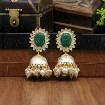 Green jhumkas 2