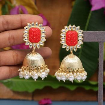 Red jhumkas 1