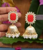Red jhumkas