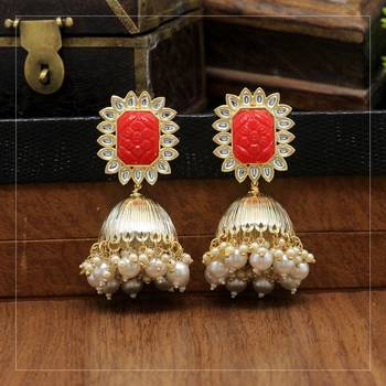 Red jhumkas 2