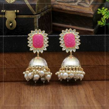 Pink jhumkas 2