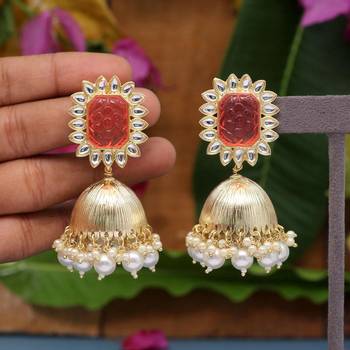 Orange jhumkas 1