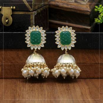 Green jhumkas 2