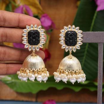 Black jhumkas 1