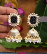 Black jhumkas