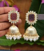Grey jhumkas