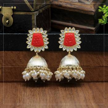 Red jhumkas 2