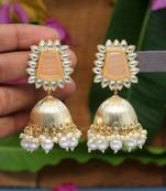 Orange jhumkas