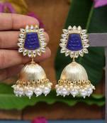 Blue jhumkas
