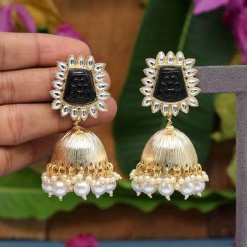 Black jhumkas 1