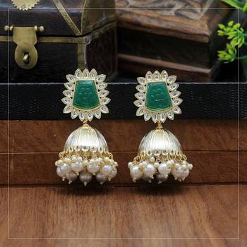 Green jhumkas 2