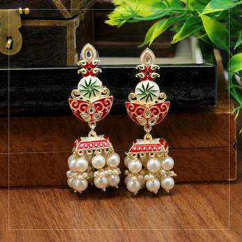Red jhumkas 2