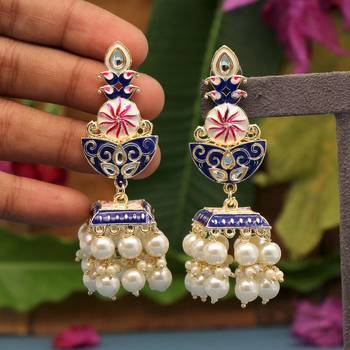 Blue jhumkas 1