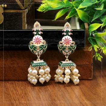 Green jhumkas 1
