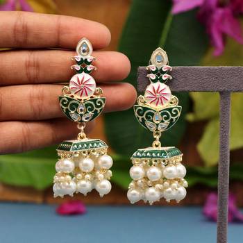 Green jhumkas 2