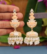 Orange jhumkas